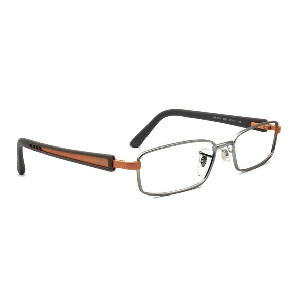 Ray-Ban Eyeglasses RB 6217 2620 Silver/Gray/Orange Rectangular Frame - Picture 1 of 4